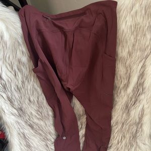 Lululemon burgundy leggings